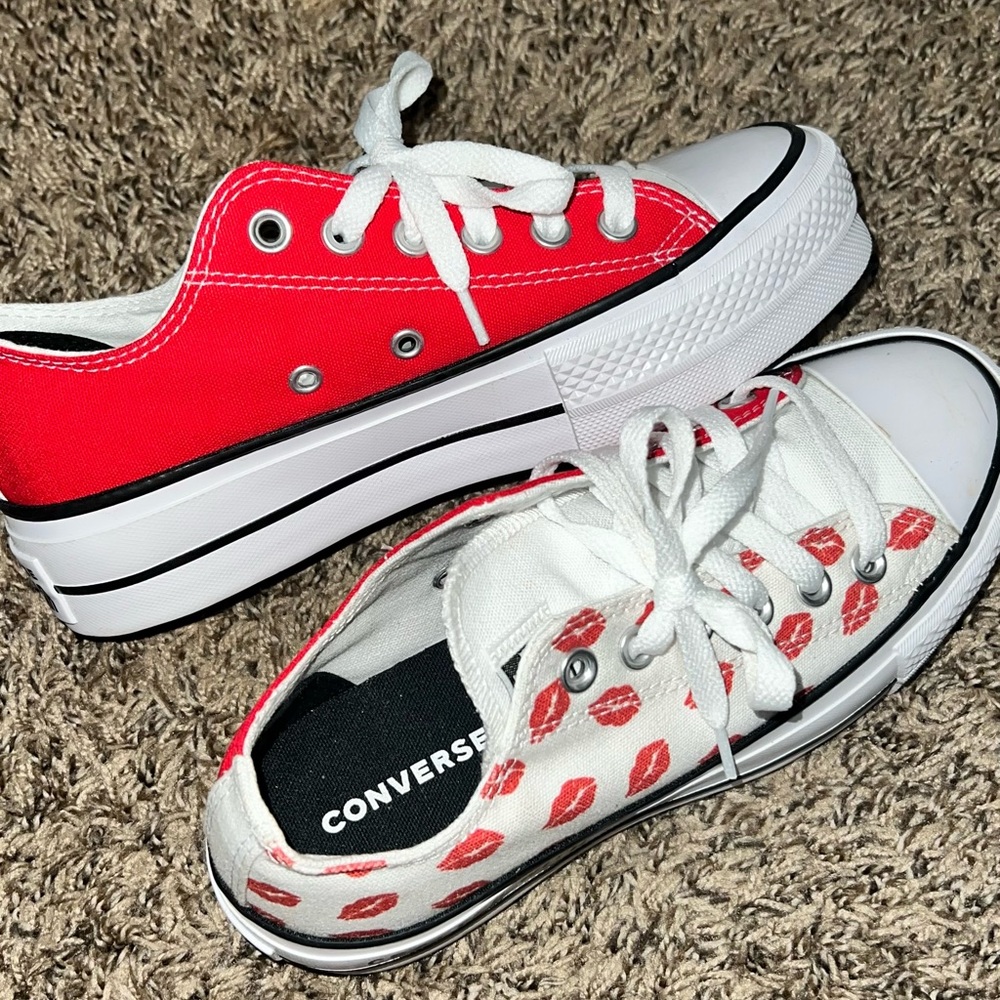 Custom Red Converse